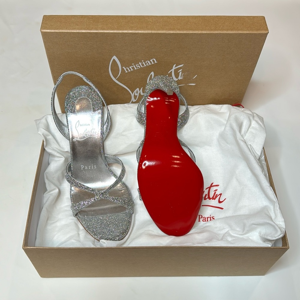 Silver Christian Louboutin shoes